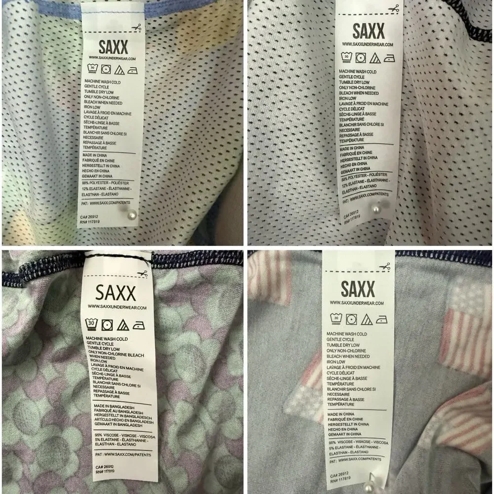 SAXX Boxer Briefs Mens Small 4 Pack Bundle BallPark Pouch NWT Performance NWT